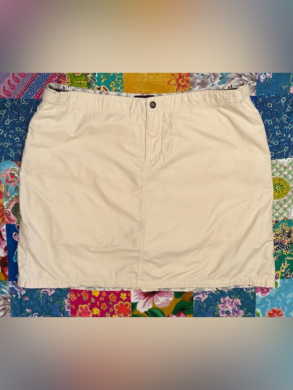 HORNY TOAD Toad & Co COTTON/NYLON active SKORT skirt mini SIZE 14 embroidered